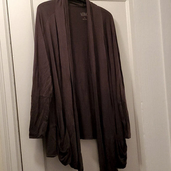 LOGO by Lori Goldstein Sweaters - Waterfall front cardigan